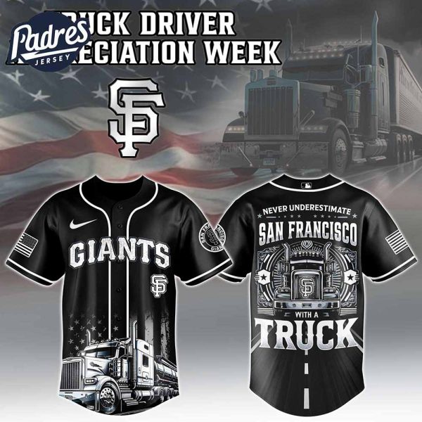 San Francisco Giants x Nation Truck Driver Baseball Jersey