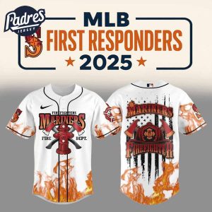 Seattle Mariners Firefighter Appreciation Day 2025 Baseball Jersey