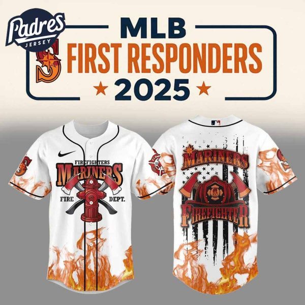 Seattle Mariners Firefighter Appreciation Day 2025 Baseball Jersey