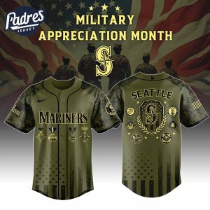 Seattle Mariners MLB x Military Appreciation Month Baseball Jersey