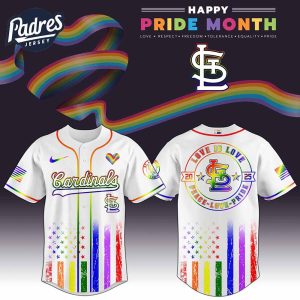 St Louis Cardinals MLB x Happy Pride Month Baseball Jersey 1