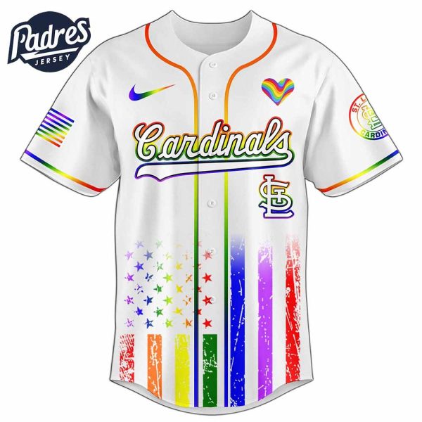 St Louis Cardinals MLB x Happy Pride Month Baseball Jersey 3