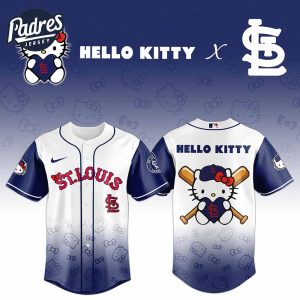 St Louis Cardinals MLB x Hello Kitty Night Baseball Jersey Special