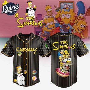 St Louis Cardinals MLB x The Simpsons Baseball Jersey Style 1