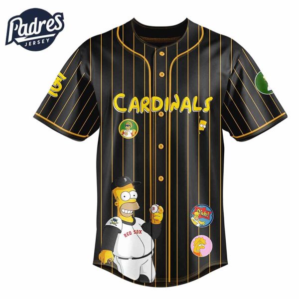 St Louis Cardinals MLB x The Simpsons Baseball Jersey Style 3