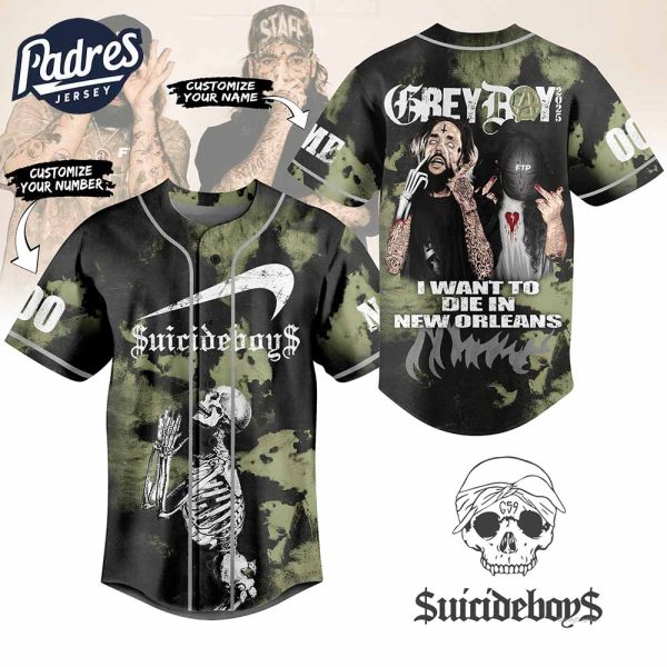 SuicideboyS Tour 2025 Baseball Jersey Gothic Punk Rap Style 1