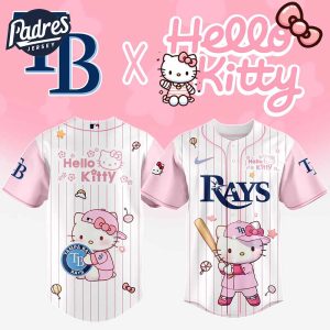 Tampa Bay Rays MLB Hello Kitty New Baseball Jersey