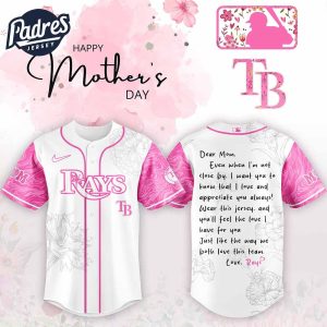 Tampa Bay Rays MLB x Happy Mothers Day Baseball Jersey