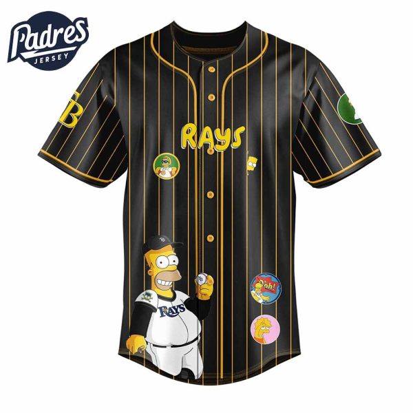 Tampa Bay Rays MLB x The Simpsons Baseball Jersey Style 2