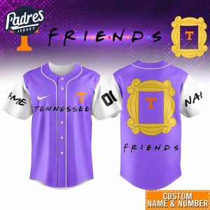Tennessee Volunteers NCAA x Friends Personalized Baseball Jersey Outfit 1