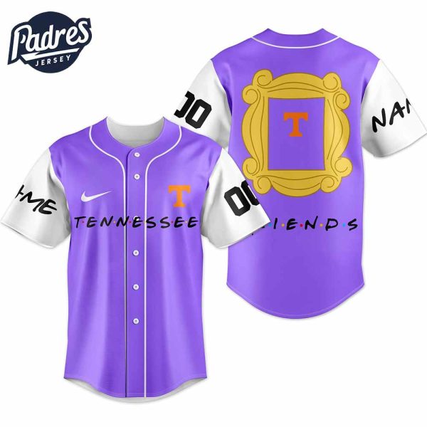 Tennessee Volunteers NCAA x Friends Personalized Baseball Jersey Outfit 3