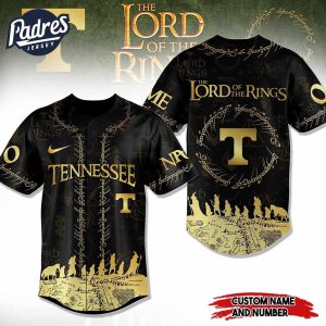 Tennessee Volunteers NCAA x The Lord Of The Rings Personalized Baseball Jersey Outfit 1