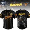Texas Longhorns NCAA x Batman Personalized Baseball Jersey Outfit 1