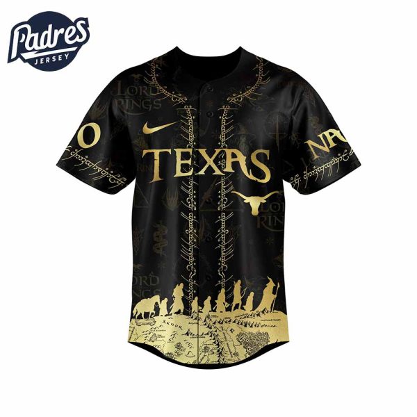Texas Longhorns NCAA x The Lord Of The Rings Personalized Baseball Jersey Outfit 2