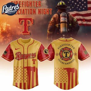 Texas Rangers Firefighter Night 2025 Baseball Jersey