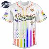 Texas Rangers MLB x Happy Pride Month Baseball Jersey 3