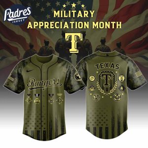 Texas Rangers MLB x Military Appreciation Month Baseball Jersey