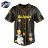 Texas Rangers MLB x The Simpsons Baseball Jersey Style 2