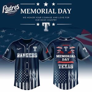 Texas Rangers Special Memorial Day Baseball Jersey
