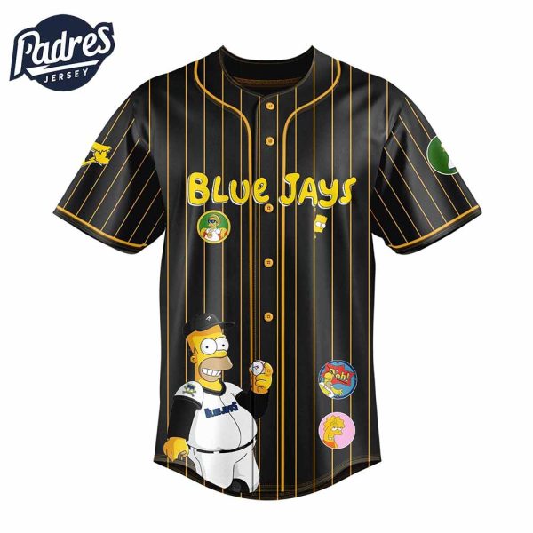 Toronto Blue Jays MLB x The Simpsons Baseball Jersey Style 2