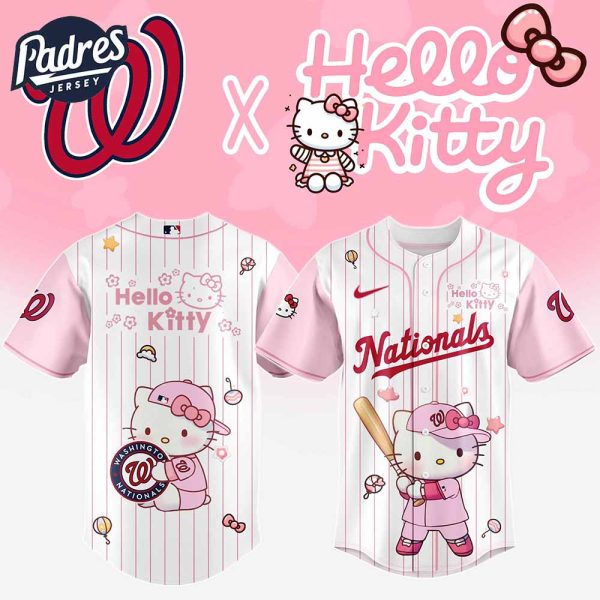 Washington Nationals MLB Hello Kitty New Baseball Jersey