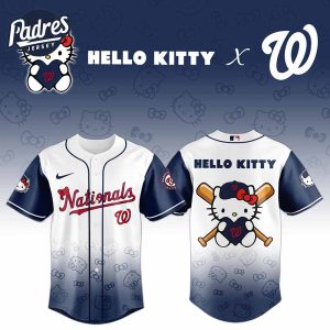 Washington Nationals MLB x Hello Kitty Night Baseball Jersey Special