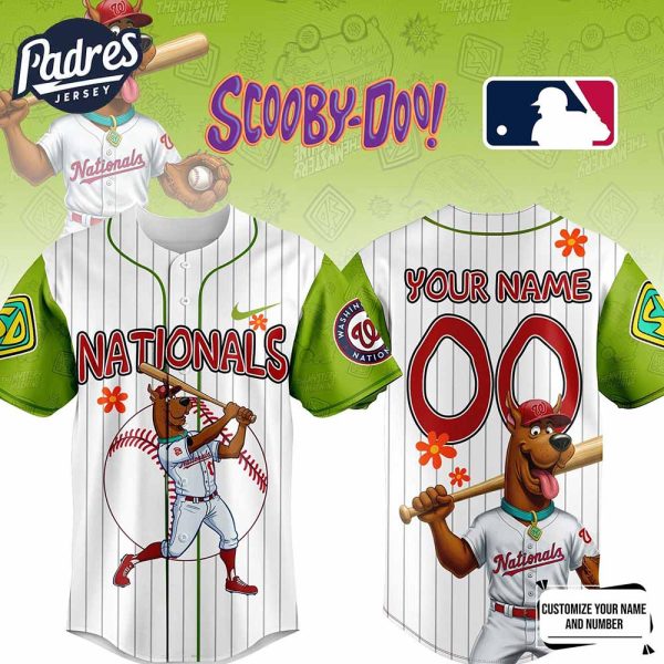 Washington Nationals MLB x Scooby Doo Personalized Baseball Jersey Outfit 1