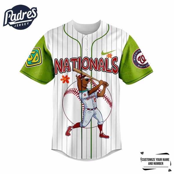 Washington Nationals MLB x Scooby Doo Personalized Baseball Jersey Outfit 3