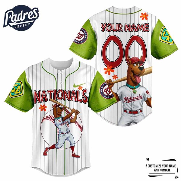 Washington Nationals MLB x Scooby Doo Personalized Baseball Jersey Outfit 4