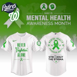 Washington Nationals MLB x Special Mental Health Awareness Week Baseball Jersey