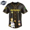 Washington Nationals MLB x The Simpsons Baseball Jersey Style 3