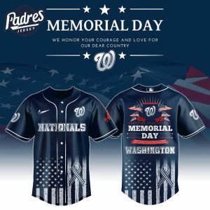 Washington Nationals Special Memorial Day Baseball Jersey