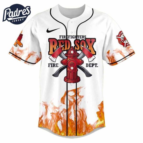 boston red sox firefighter appreciation day 2025 baseball jersey 2 3 11zon