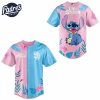 san diego padres x lilo stitch 2025 for fans pink blue baseball jersey 2 22 11zon