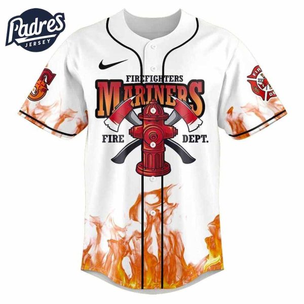 seattle mariners firefighter appreciation day 2025 baseball jersey 2 28 11zon
