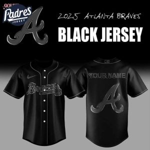 2025 Atlanta Braves Back In Black Baseball Jersey