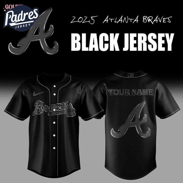 2025 Atlanta Braves Back In Black Baseball Jersey