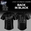 2025 Los Angeles Dodgers Back In Black Baseball Jersey