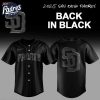 2025 San Diego Padres Back In Black Baseball Jersey