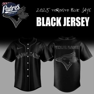 2025 Toronto Blue Jays Back In Black Baseball Jersey