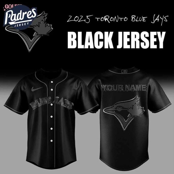 2025 Toronto Blue Jays Back In Black Baseball Jersey