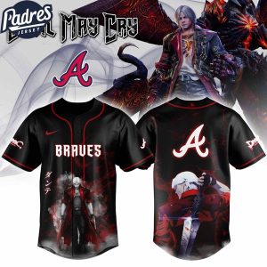 Atlanta Braves MLB X Dante Devil May Cry Personalized Baseball Jersey
