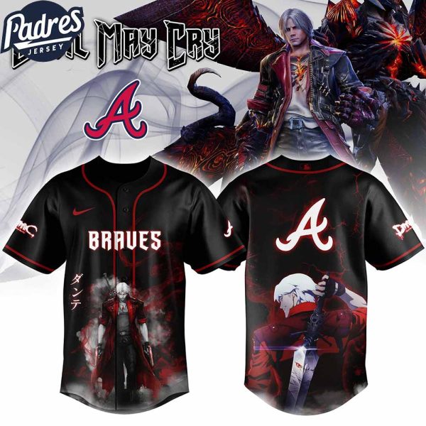 Atlanta Braves MLB X Dante Devil May Cry Personalized Baseball Jersey