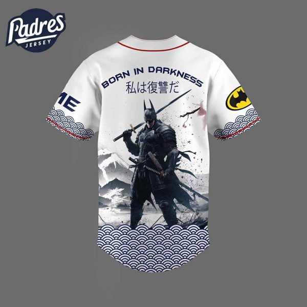 Batman Born In The Darkness Movive Baseball Jersey 3