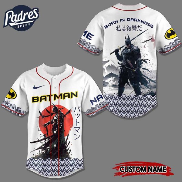 Batman Born In The Darkness Movive Baseball Jersey 4