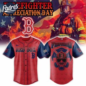 Boston Red Sox Firefighter Appreciation Day Baseball Jersey