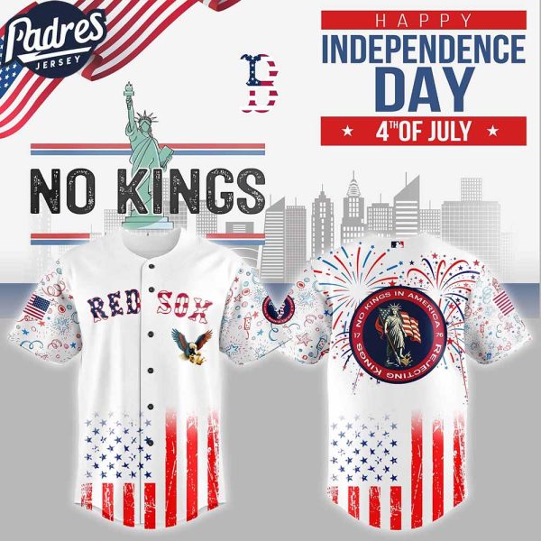 Boston Red Sox MLB X The 4th Of July X Military Custom Baseball Jersey