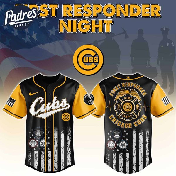 Chicago Cubs MLB x First Responders Baseball Jersey 2
