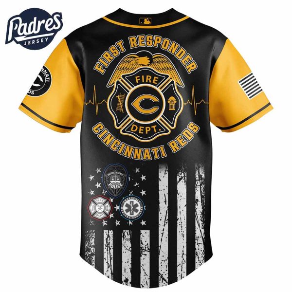 Cincinnati Reds MLB x First Responders Baseball Jersey 3