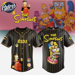 Cincinnati Reds MLB x The Simpsons Baseball Jersey Style 1
